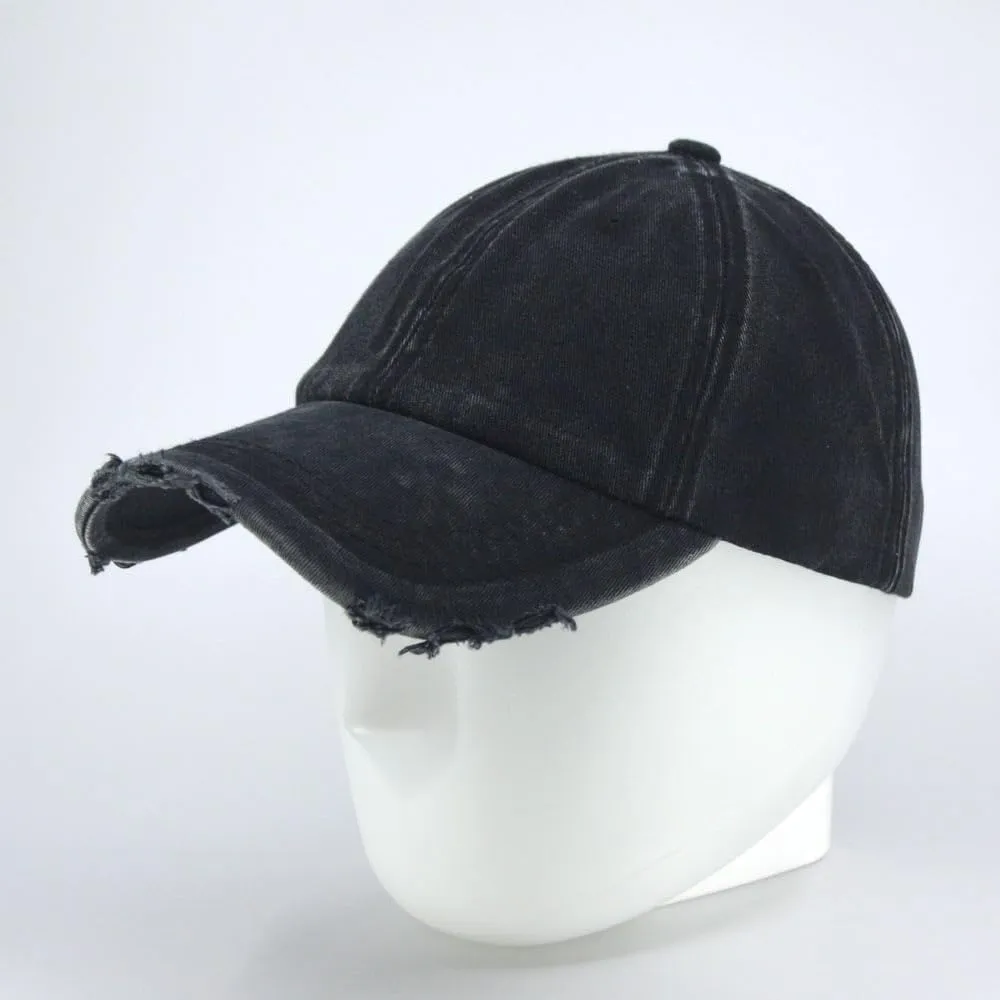 The Vintage Year Heavy Washed Wax Coated Cotton Adjustable Low Profile Men Women Baseball Cap