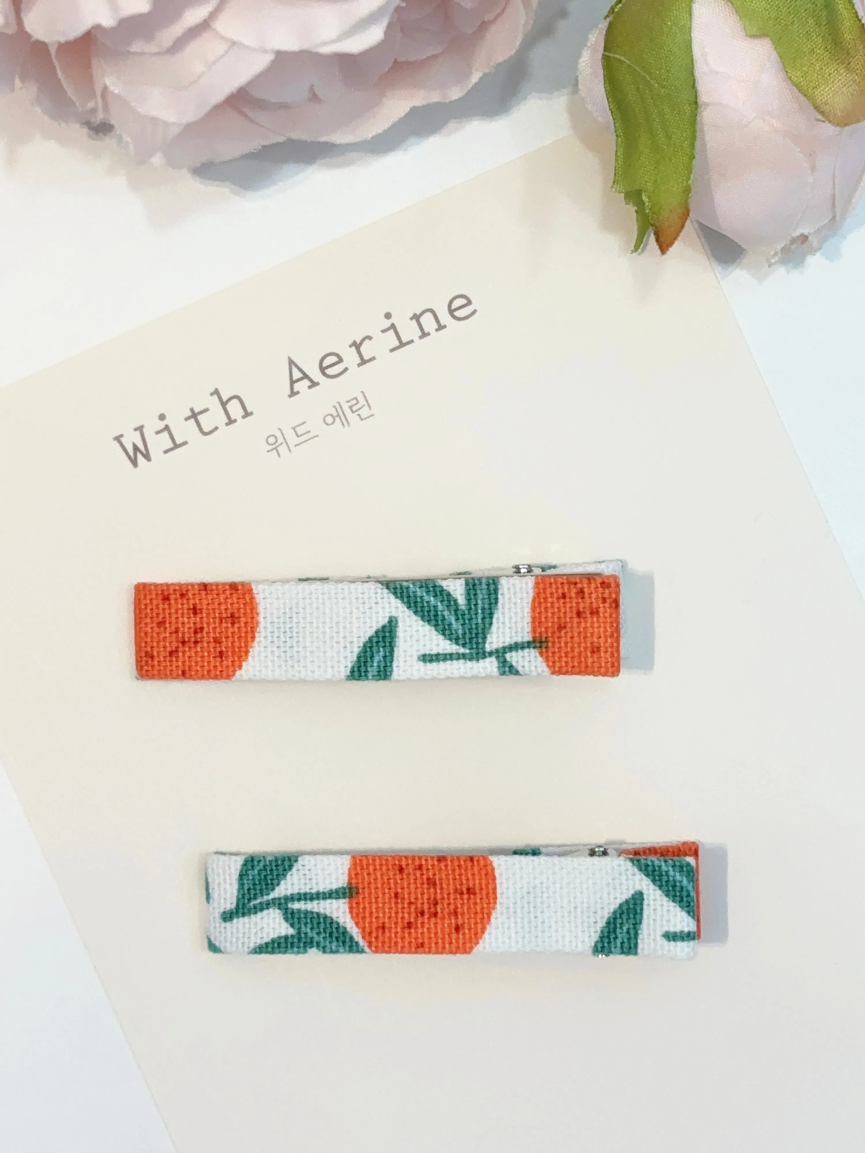 Tiny Tangerine Clip /Set of 2
