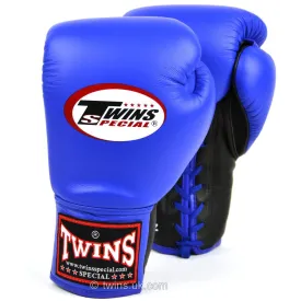 Twins BGLL1 Lace-up Competition Gloves Blue