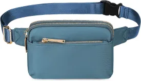 Uromee Fanny Packs for Women Crossbody Belt Bag Nylon Fashion Mini Waist Bag Everywhere Travel Hiking Running Adjustable Strap