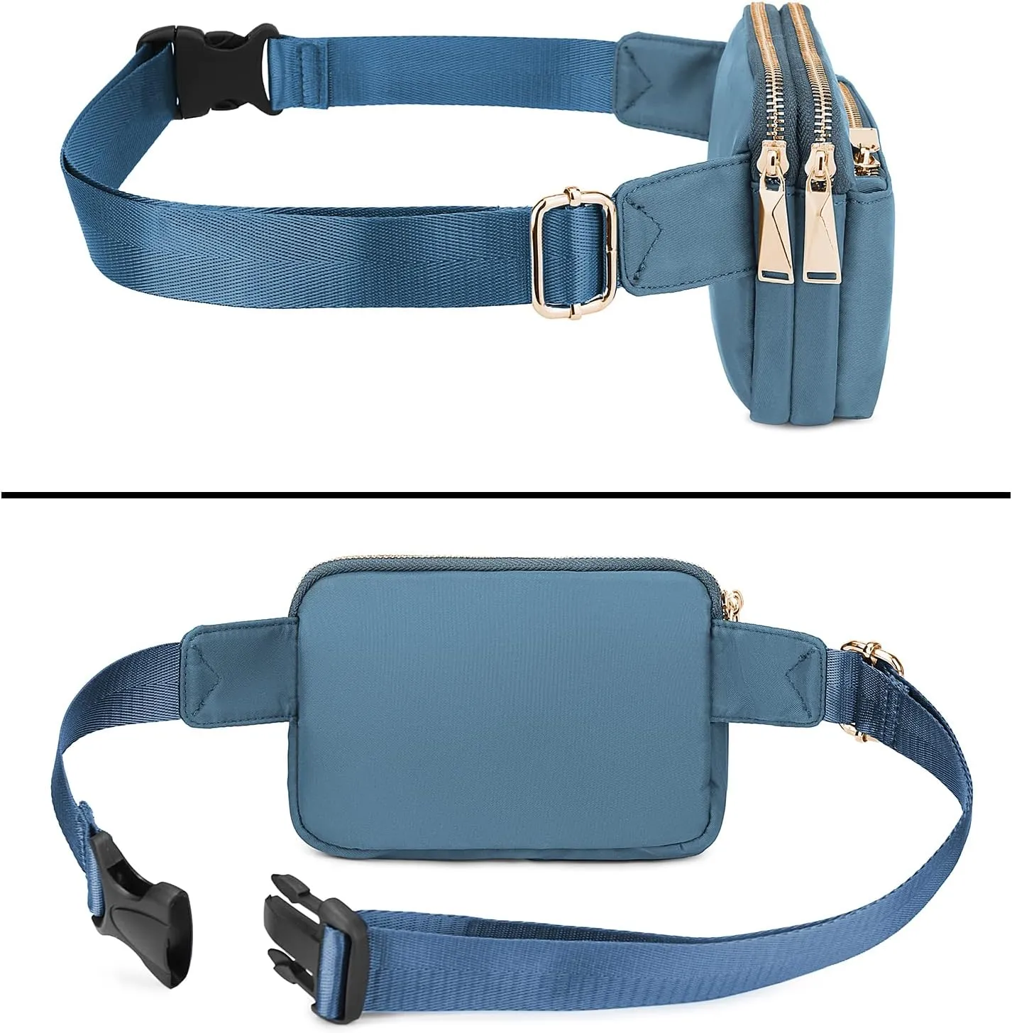 Uromee Fanny Packs for Women Crossbody Belt Bag Nylon Fashion Mini Waist Bag Everywhere Travel Hiking Running Adjustable Strap