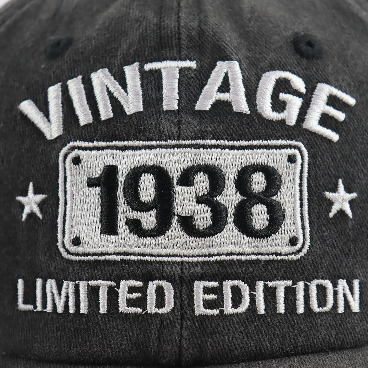 Vintage 1944 1943 1942 1941 1940 1939 1938 1937 1936 1935 Limited Edition Adjustable Embroidered Baseball Cap