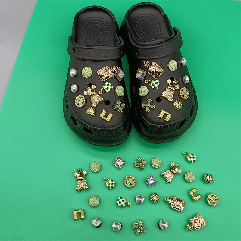 Wholesale Croc Charms accessories diy shoe buckle pearl JDC-CCS-KMD001