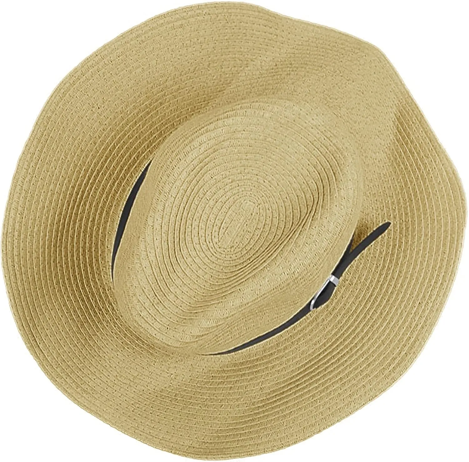 Wide Shapable Brim Straw Cowboy Hat Men Women UV Sun Protection Cowgirl Straw Hat Holiday Travel Panama Fedora Hat Beach Caps