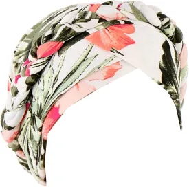 Womens Print Chemo Cancer Cap Braid Hair Cover African Pre-Tied Twisted Head Turbans Hats Head Wraps