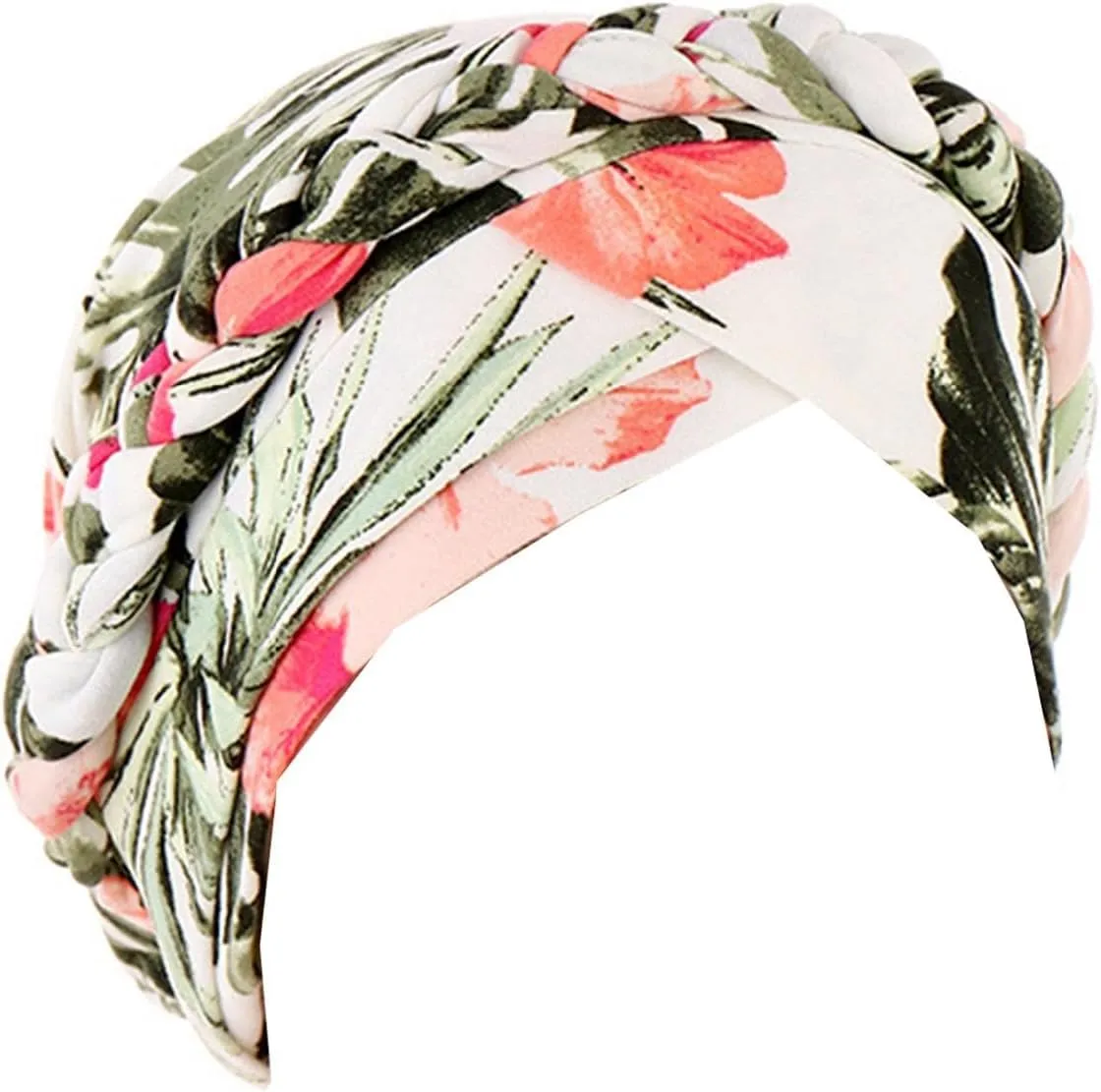 Womens Print Chemo Cancer Cap Braid Hair Cover African Pre-Tied Twisted Head Turbans Hats Head Wraps