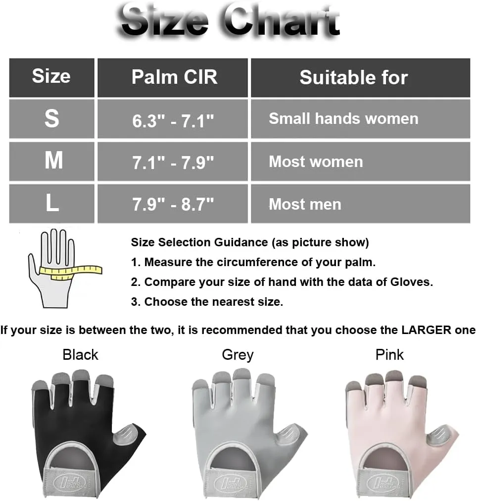 Workout Gloves for Women & Men, Anti-Slip Fingerless Gloves for Weightlifting, Mens Workout Gloves Gym Gloves Fitness Gloves