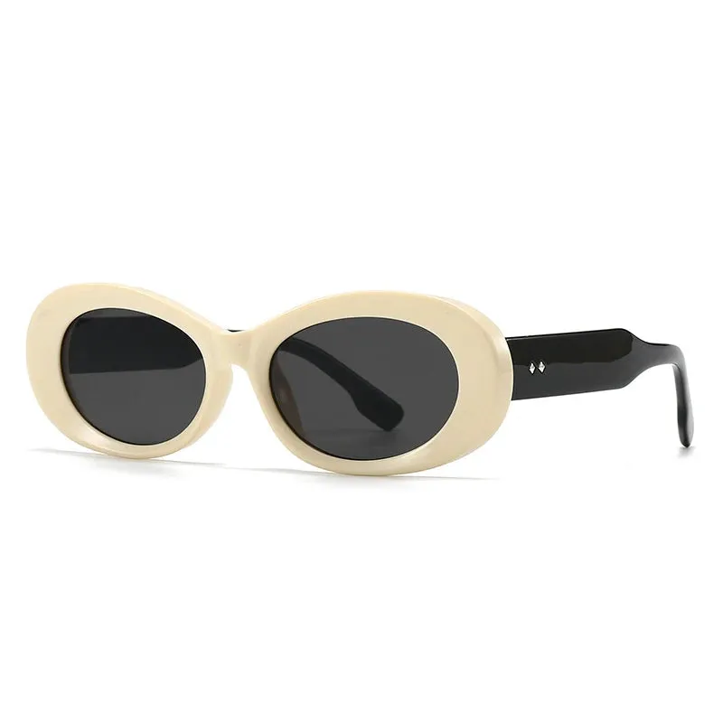 Yaneli Retro Oval Sunglasses
